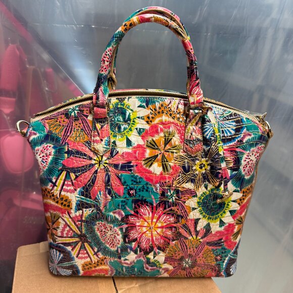 Brahmin Large Duxbury Leather Satchel – Desert Bloom - Picture 7 of 8